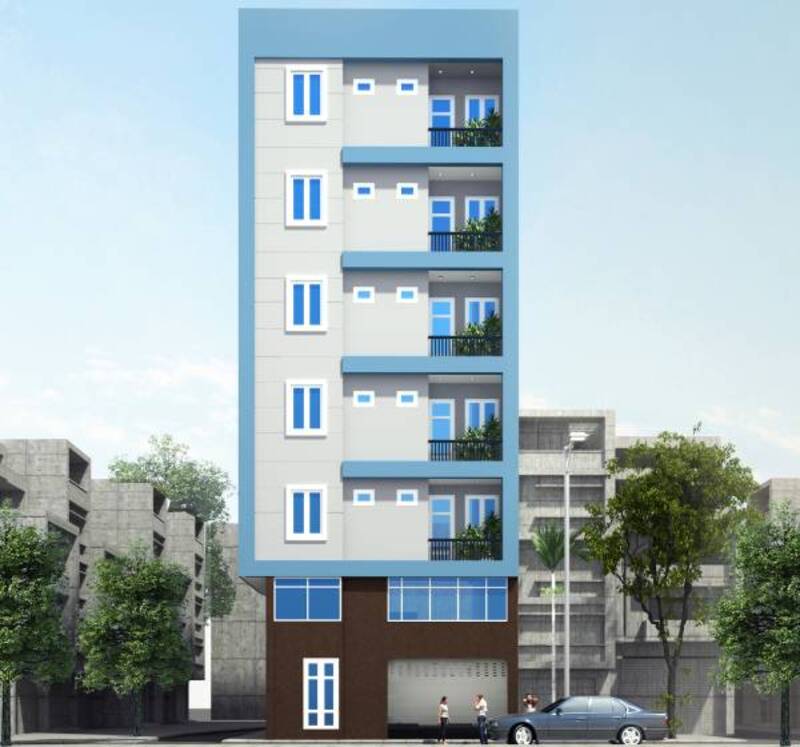Thiết kế khách sạn mini 6x20